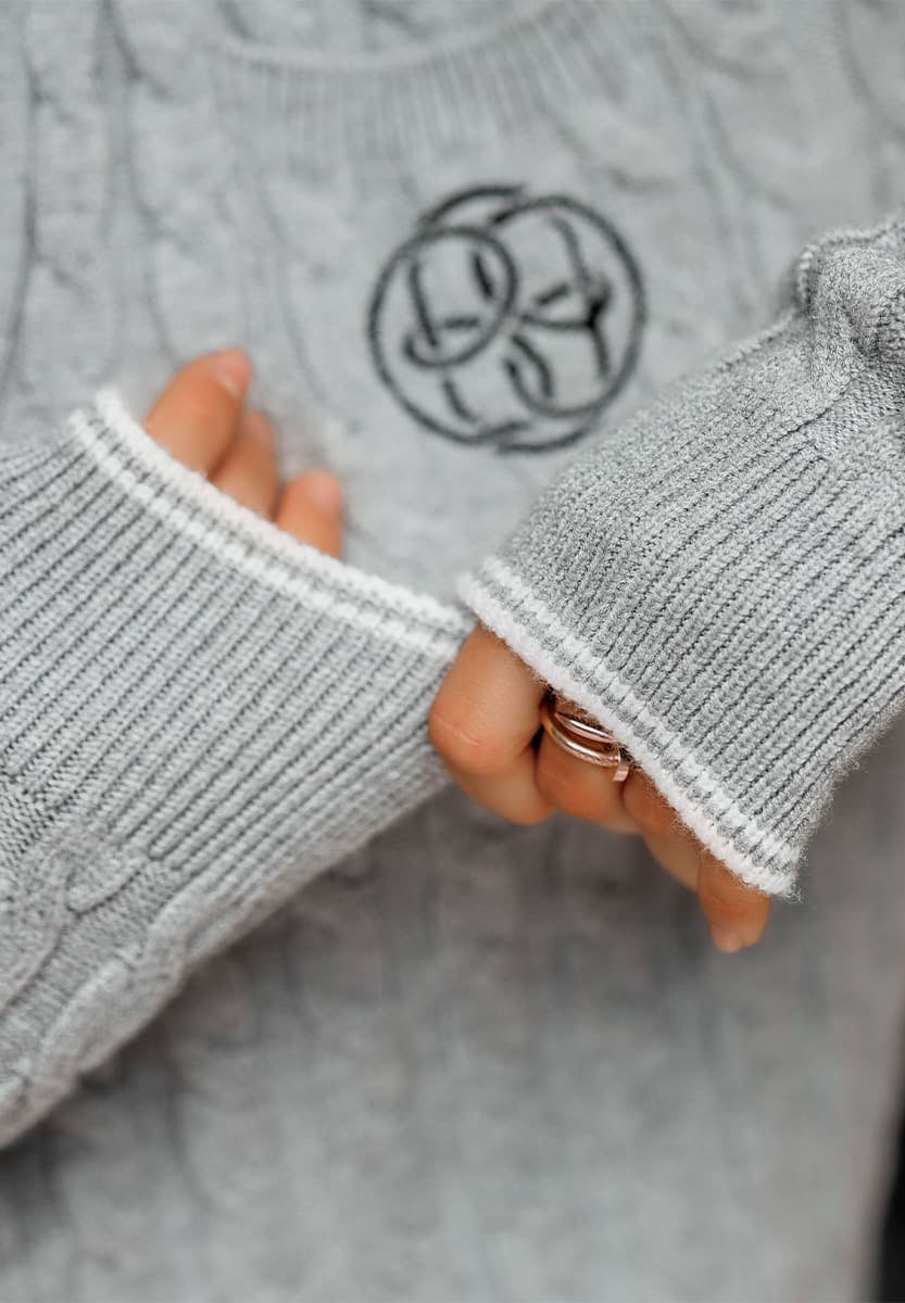KNITTED POLO SWEATER