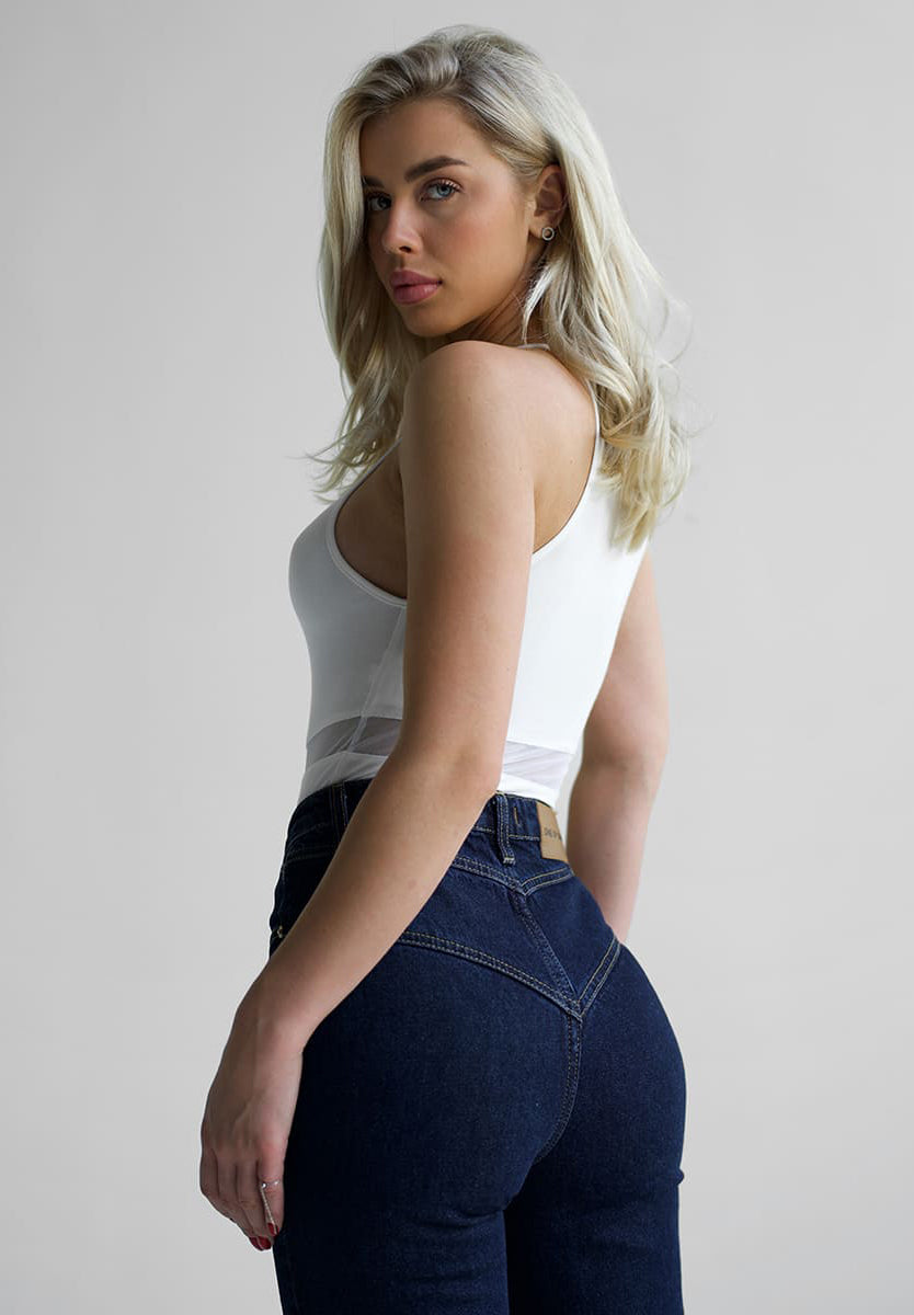SLEEVELESS BODY WITH MESH