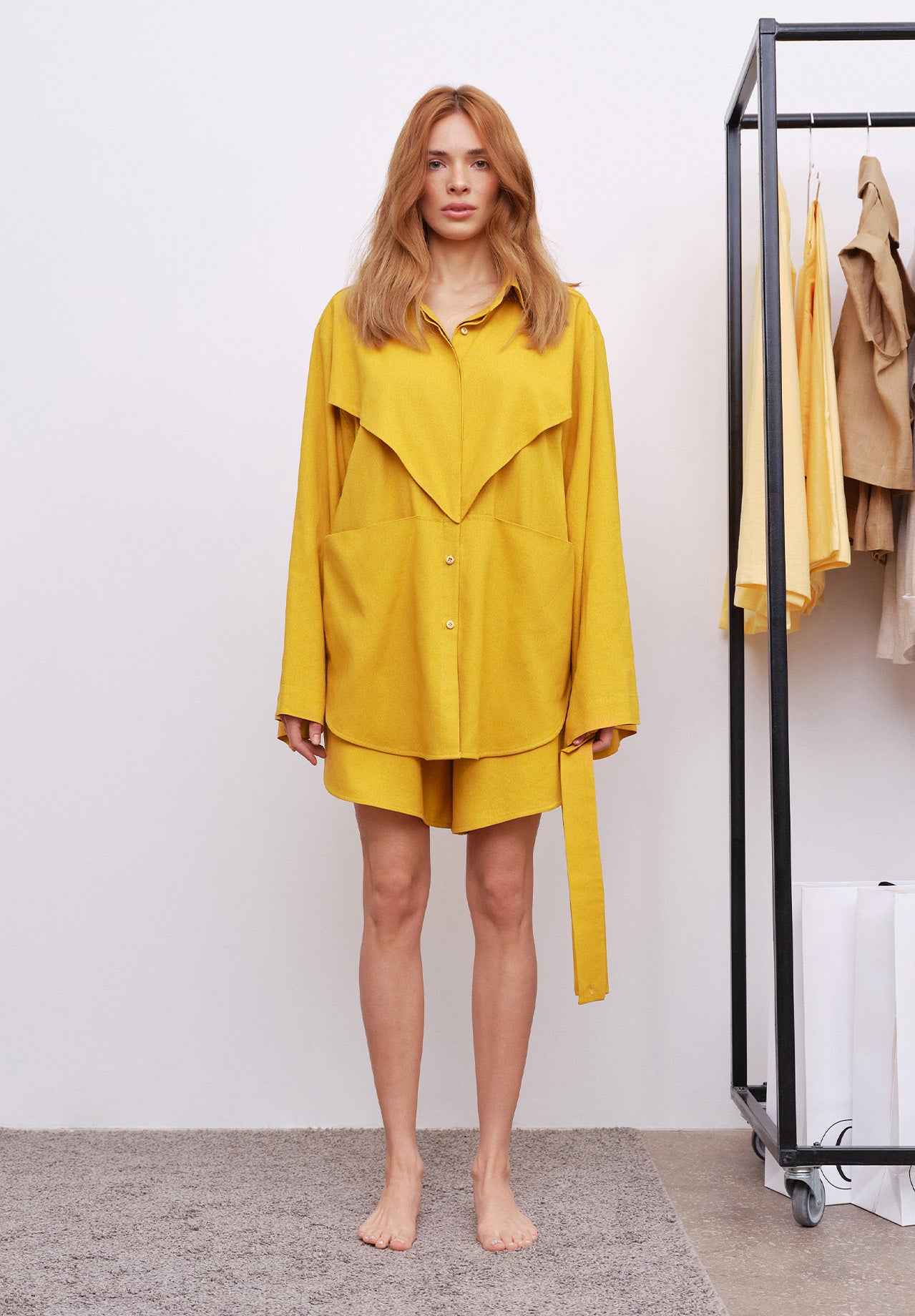 SHIRT FROM A MUSTARD SUIT
