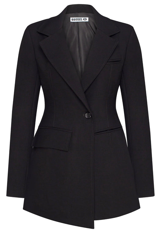 BLAZER FROM ACCENTED WAIST SUIT