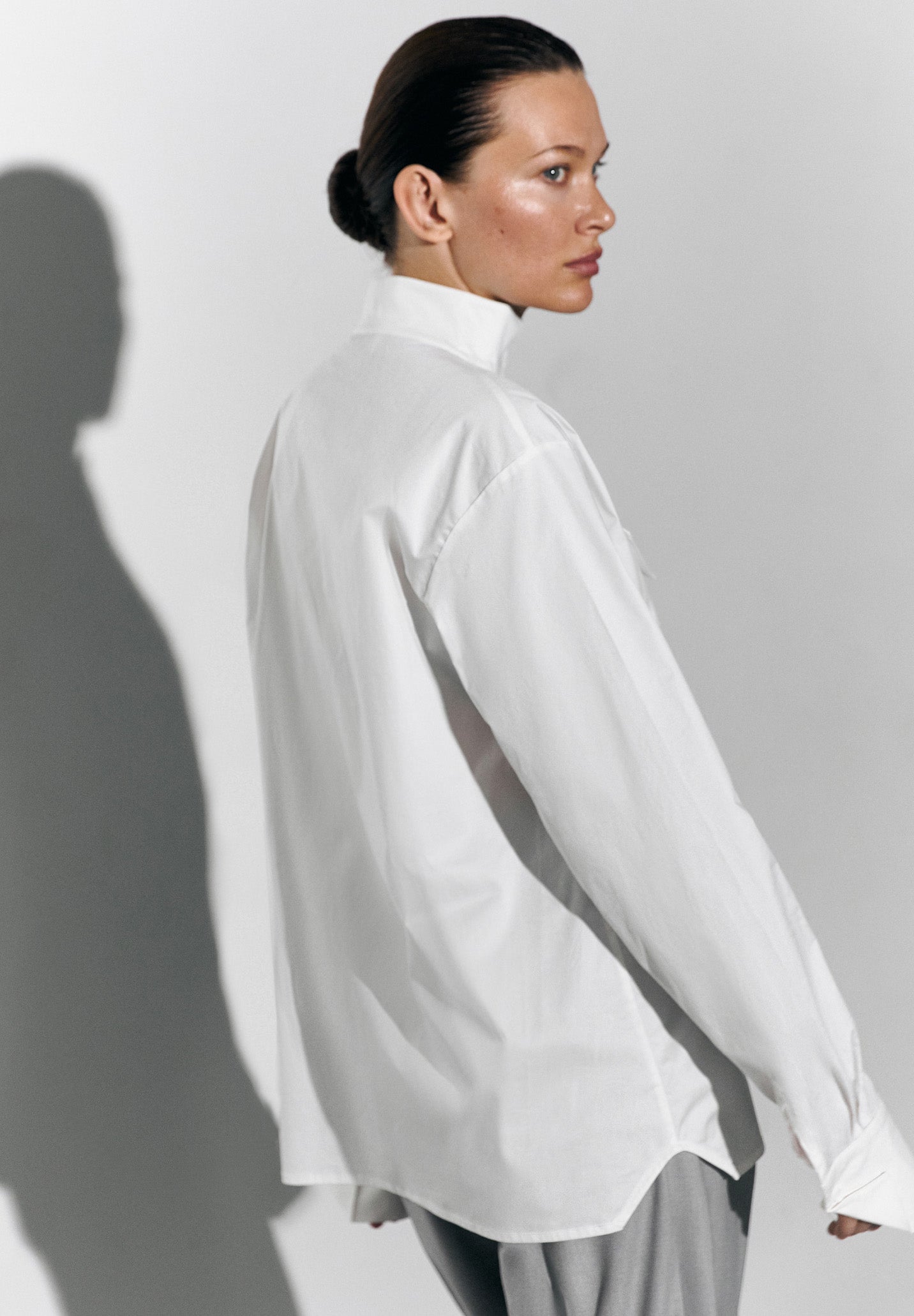 BAND COLLAR SHIRT